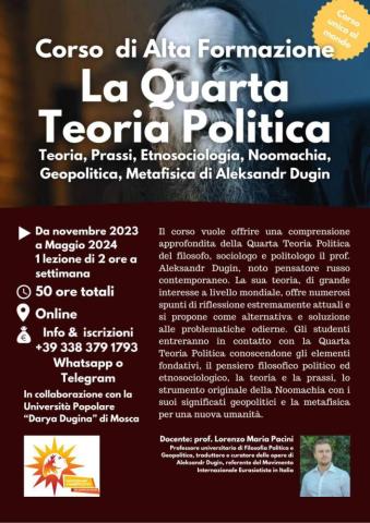 Corso di Alta Formazione: La Quarta Teoria Politica